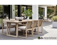 Komplet stołowy obiadowy z drewna teakowego ANTIGUA AppleBee