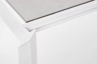 Rozkładany stół ogrodowy aluminiowy biały OTAVIO blat ceramiczny