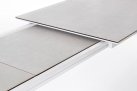 Rozkładany stół ogrodowy aluminiowy biały OTAVIO blat ceramiczny