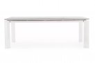 Rozkładany stół ogrodowy aluminiowy biały OTAVIO blat ceramiczny