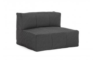 Antracytowy fotel wypoczynkowy SPARRWO bizzotto