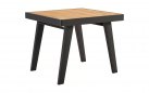 Komplet stołowy dla 4 osób antracytowy aluminiowy teak EMOTI Dining Small