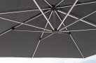 Parasol obrotowy pochylany 2 płaszczyzny alu grafit poszycie grafitowe ARIES 3x3