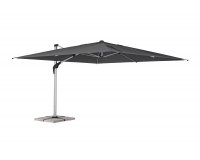 Parasol obrotowy pochylany 2 płaszczyzny alu grafit poszycie szarobeżowe ARIES 3x3Parasol obrotowy pochylany 2 płaszczyzny alu grafit poszycie grafitowe ARIES 3x4