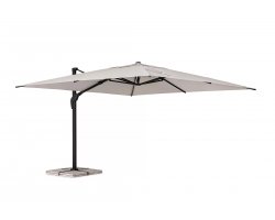 Parasol obrotowy pochylany 2 płaszczyzny alu grafit poszycie szarobeżowe ARIES 3x3Parasol obrotowy pochylany 2 płaszczyzny alu grafit poszycie szarobeżowe ARIES 3x4