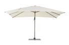 Parasol obrotowy 3D z nogą boczną alu drewno / poszycie beż 3x4 ORION bizzotto
