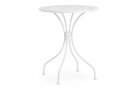 Okragły stolik kawiarniany klasyczny LIZETTE biały d60 bizzotto