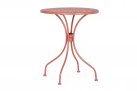 Okragły stolik kawiarniany klasyczny LIZETTE różowy d60 bizzotto