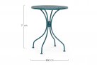Okragły stolik kawiarniany klasyczny LIZETTE Zielonoszary d60 bizzotto