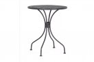 Okrągły stolik metalowy bistro ⌀60 cm LIZETTE bizzotto ANTRACYT