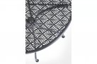 Okrągły stolik metalowy bistro ⌀60 cm LIZETTE bizzotto ANTRACYT