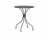 Okrągły stolik metalowy bistro ⌀60 cm LIZETTE bizzotto ANTRACYT