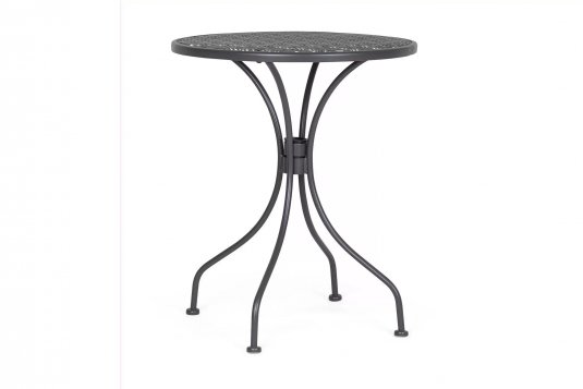 Okrągły stolik metalowy bistro ⌀60 cm LIZETTE bizzotto ANTRACYT