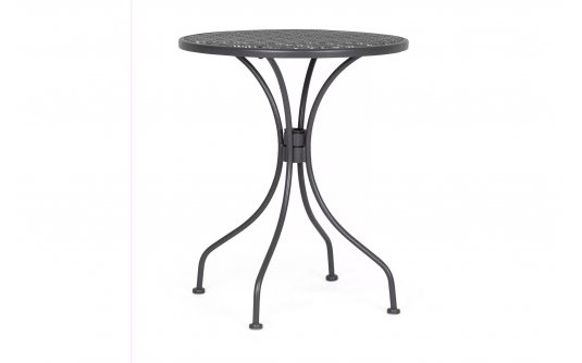 Okrągły stolik metalowy bistro ⌀60 cm LIZETTE bizzotto ANTRACYT Okrągły stolik metalowy bistro ⌀60 cm LIZETTE bizzotto ANTRACYT