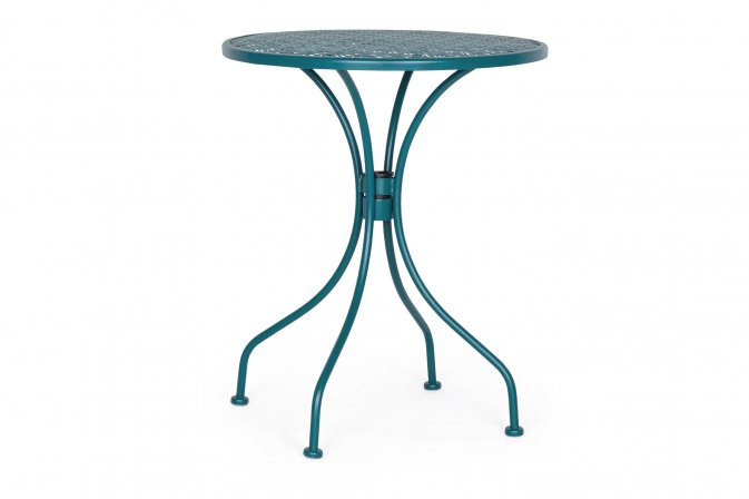 Okragły stolik kawiarniany klasyczny LIZETTE Zielonoszary d60 bizzotto
