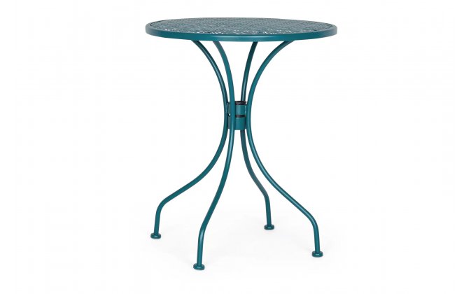 Okragły stolik kawiarniany klasyczny LIZETTE Zielonoszary d60 bizzotto