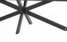 Ekspresowy stół ogrodowy 280 x 95 cm podstawa krzyżowa aluminiowa ciemnoszara blad HPL ciemnoszary minerva 4so