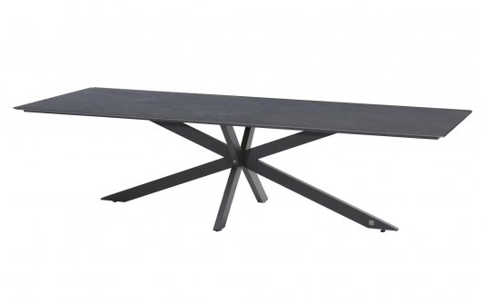 Ekspresowy stół ogrodowy 280 x 95 cm podstawa krzyżowa aluminiowa ciemnoszara blad HPL ciemnoszary minerva 4so Ekspresowy stół ogrodowy 280 x 95 cm podstawa krzyżowa aluminiowa ciemnoszara blad HPL ciemnoszary minerva 4so