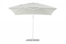 Biały parasol ogrodowy obrotowy i pochylany 3x3 EDEN bizzotto