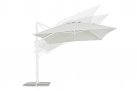 Biały parasol ogrodowy obrotowy i pochylany 4x3 EDEN bizzotto
