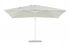 Biały parasol ogrodowy obrotowy i pochylany 4x3 EDEN bizzotto