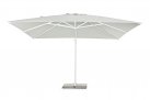 Biały parasol ogrodowy obrotowy i pochylany 4x4 EDEN bizzotto