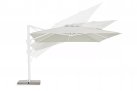Biały parasol ogrodowy obrotowy i pochylany 4x4 EDEN bizzotto
