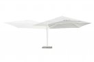 Biały parasol ogrodowy obrotowy i pochylany 4x4 EDEN bizzotto