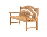 Ławka ogrodowa z drewna teakowego o szerokości 158,5 cm ERGO