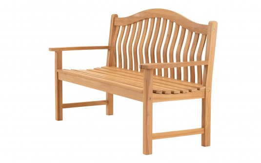 Ławka ogrodowa z drewna teakowego o szerokości 158,5 cm ERGO