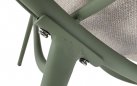 Jasno zielony.fotel wypoczynkowy na taras COZZY Relax z aluminium i grubą poduszką Olefin