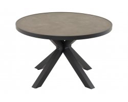 Okrągły stół grafitowy MURCIA d120 podstawa gwiazda z blatem ceramicznym 13 cmm