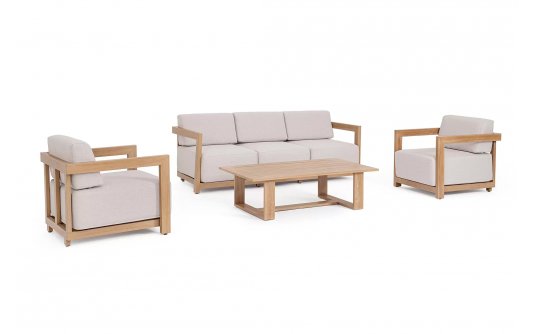 Meble ogrodowe wypoczynkowe aluminiowe THESEUS powłoka imitacja drewna Meble ogrodowe wypoczynkowe aluminiowe THESEUS powłoka imitacja drewna