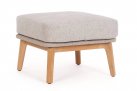 Pufa opcjonalna beżowa TAMIRES teak / lina polipropylenowa