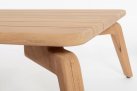 Prostokątny stolik ogrodowy TAMIRES 120x70x30 cm z drewna teak FSC