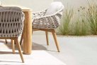 Krzesło ogrodowe nowoczesne TAMIRES beżowe bizzotto