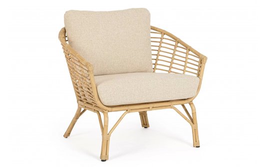 Fotel wypoczynkowy aluminiowy MABEL powłoka sublimacyjna drewno Fotel wypoczynkowy aluminiowy MABEL powłoka sublimacyjna drewno