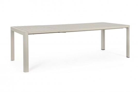 Antracytowy stół rozkładany aluminiowy na taras KIPLIN bizzotto