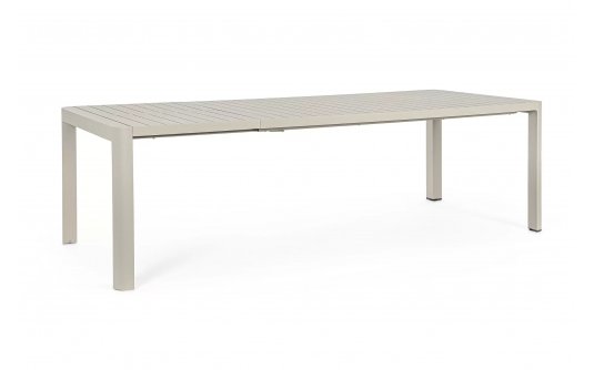 Antracytowy stół rozkładany aluminiowy na taras KIPLIN bizzotto Antracytowy stół rozkładany aluminiowy na taras KIPLIN bizzotto