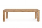 Duży stół z drewna teak MAVERICK 240 okrągłe nogi bizzotto