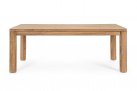 Duży stół z drewna teak MAVERICK 200 okrągłe nogi bizzotto