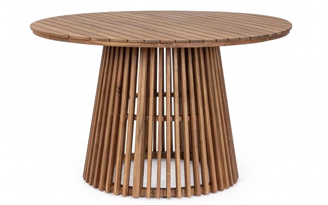 Okragły stół z drewna akacji d120 RODANO bizzotto