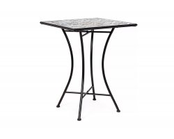 Kwadratowy stolik 60x60 cm z blatem kafle ceramicznym MYKONOS bizzottobizotyo