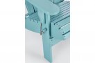 Składany fotel półlezak klasyczny FILADELFIA BŁĘKITNY drewno akacji bizzotto