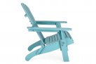 Składany fotel półlezak klasyczny FILADELFIA BŁĘKITNY drewno akacji bizzotto