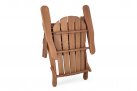 Składany fotel półlezak klasyczny FILADELFIA naturalne drewno akacji bizzotto