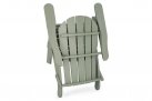 Składany fotel półlezak klasyczny FILADELFIA ZIELONOSZARY drewno akacji bizzotto