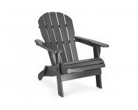 Składany fotel półlezak klasyczny FILADELFIA GRAFITOWY drewno akacji bizzotto