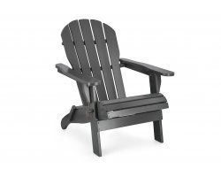 Składany fotel półlezak klasyczny FILADELFIA GRAFITOWY drewno akacji bizzotto