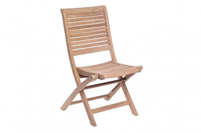 Składane krzesło na taras z drewna teakowego MARYLAND